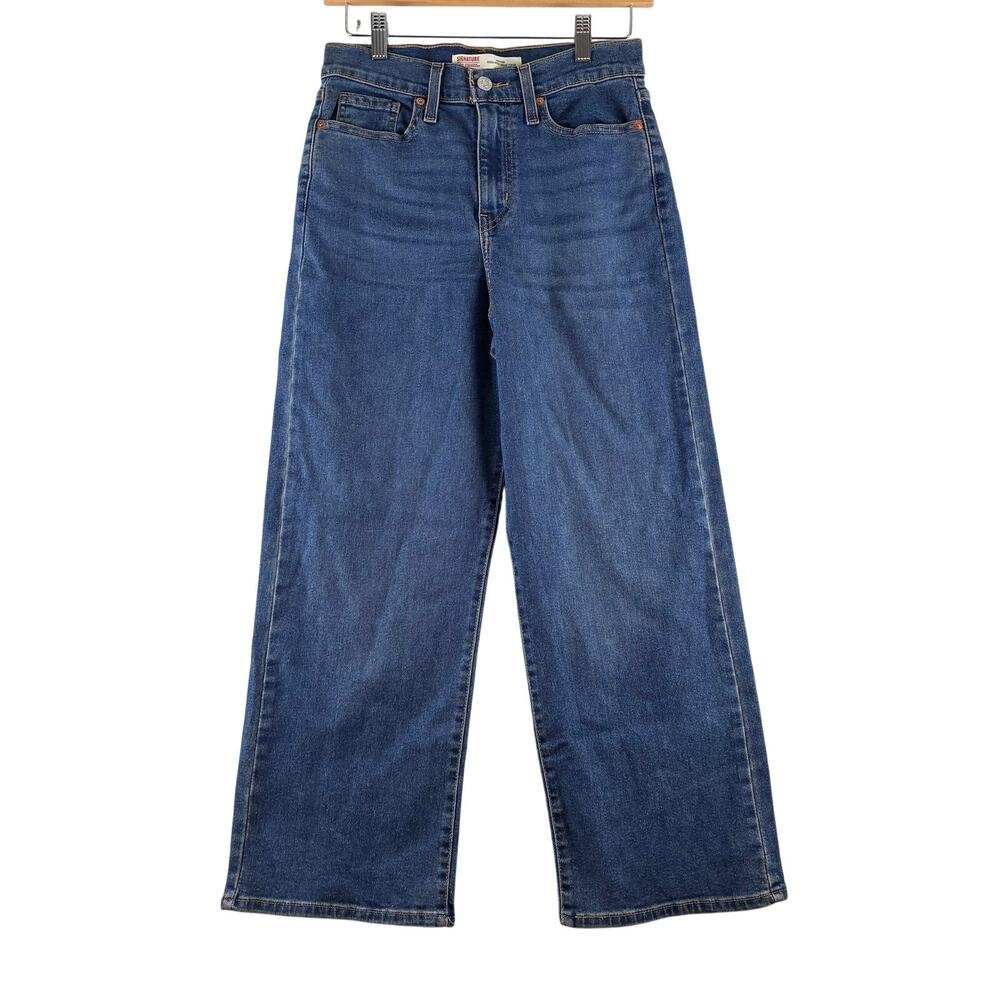 Levi Strauss Signature Jeans Heritage High-Rise Loose Crop Womens Size 0 Relaxed